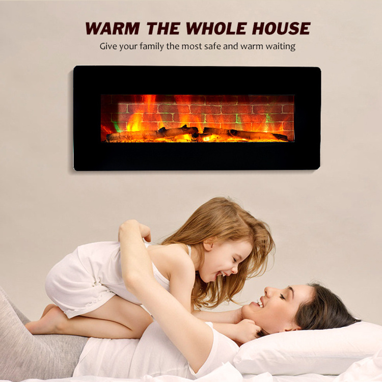 Wholesale Living Room Decor Built-In Fire Place Modern Wall Mounted Electric fireplace Suspended Fireplace