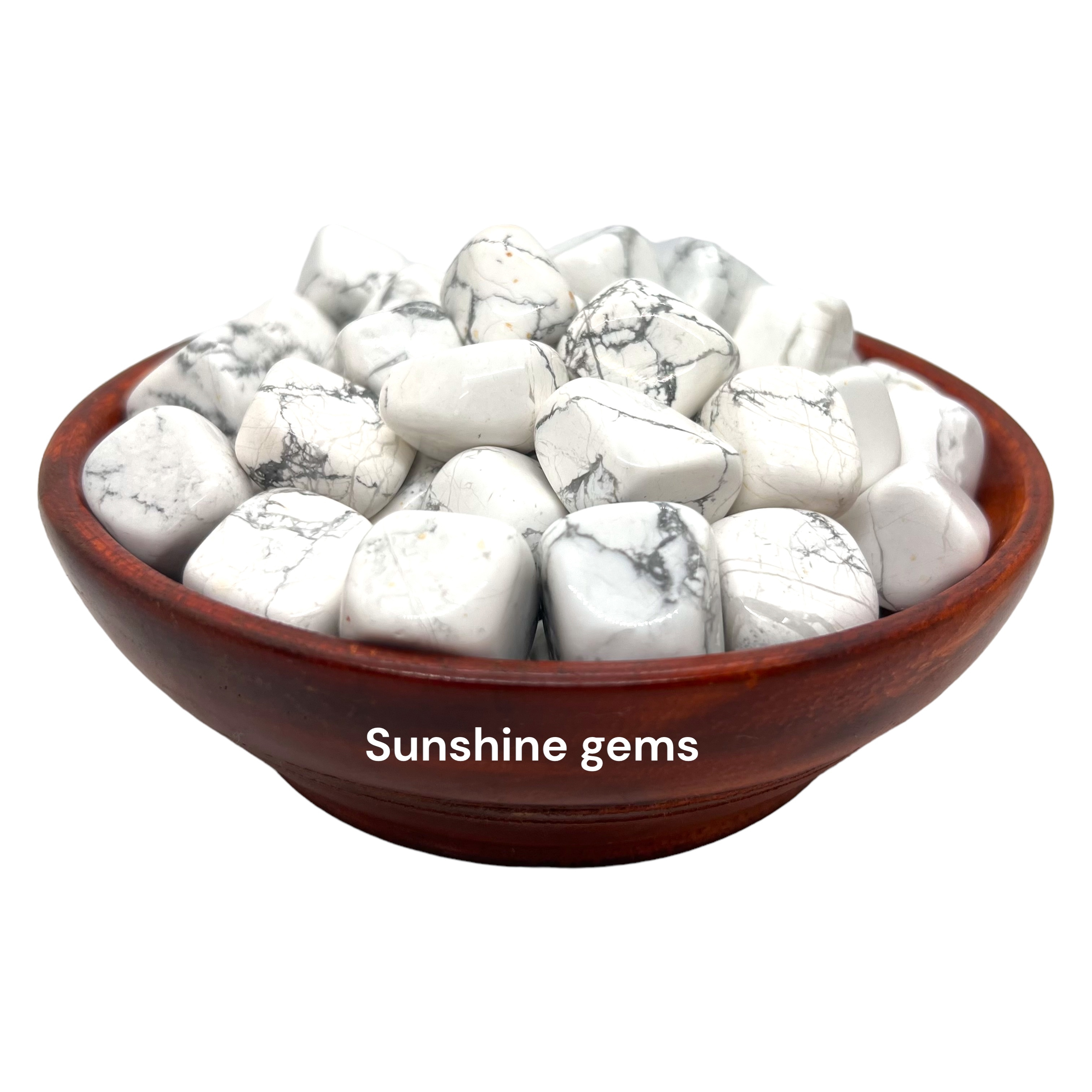 Natural 1.5-2cm Howlite Healing Stone Crystals  Wholesale Bulk Tumbled Stone for Decoration