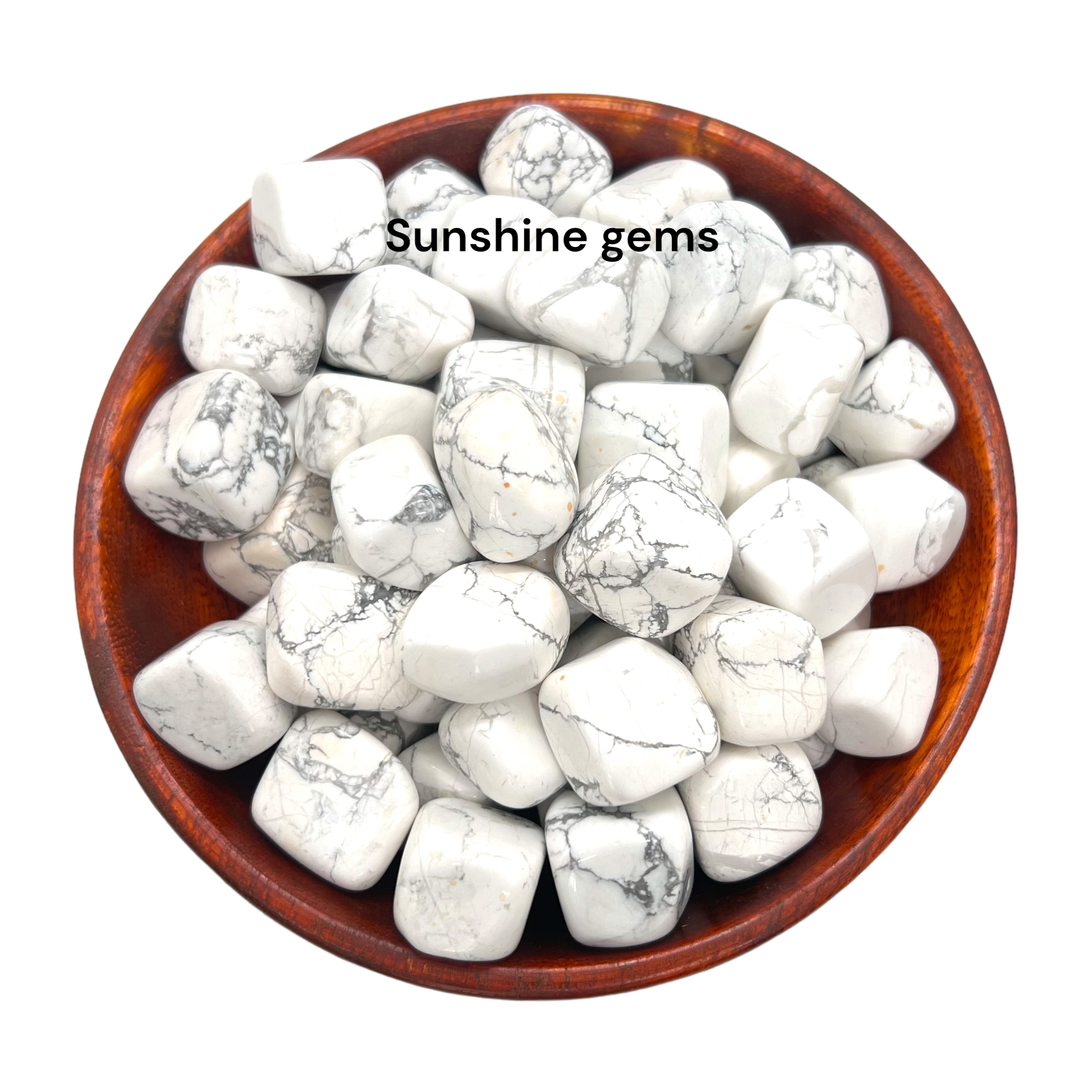 Natural 1.5-2cm Howlite Healing Stone Crystals  Wholesale Bulk Tumbled Stone for Decoration