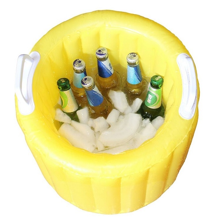 Factory Custom Inflatable Ice Bucket PVC Multi Function Outdoor Storage Bucket Frozen Beer Beverage Barrel Cooler