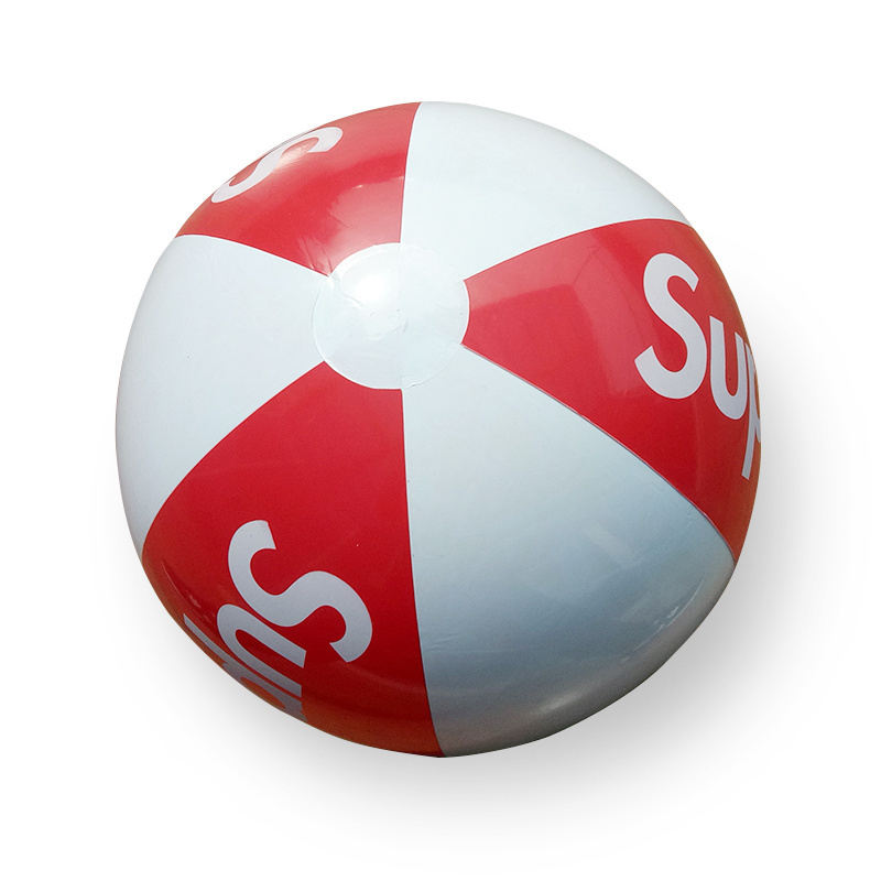 Summer Water Fun Custom PVC Inflatable Beach Ball With Logo Printing for Advertising