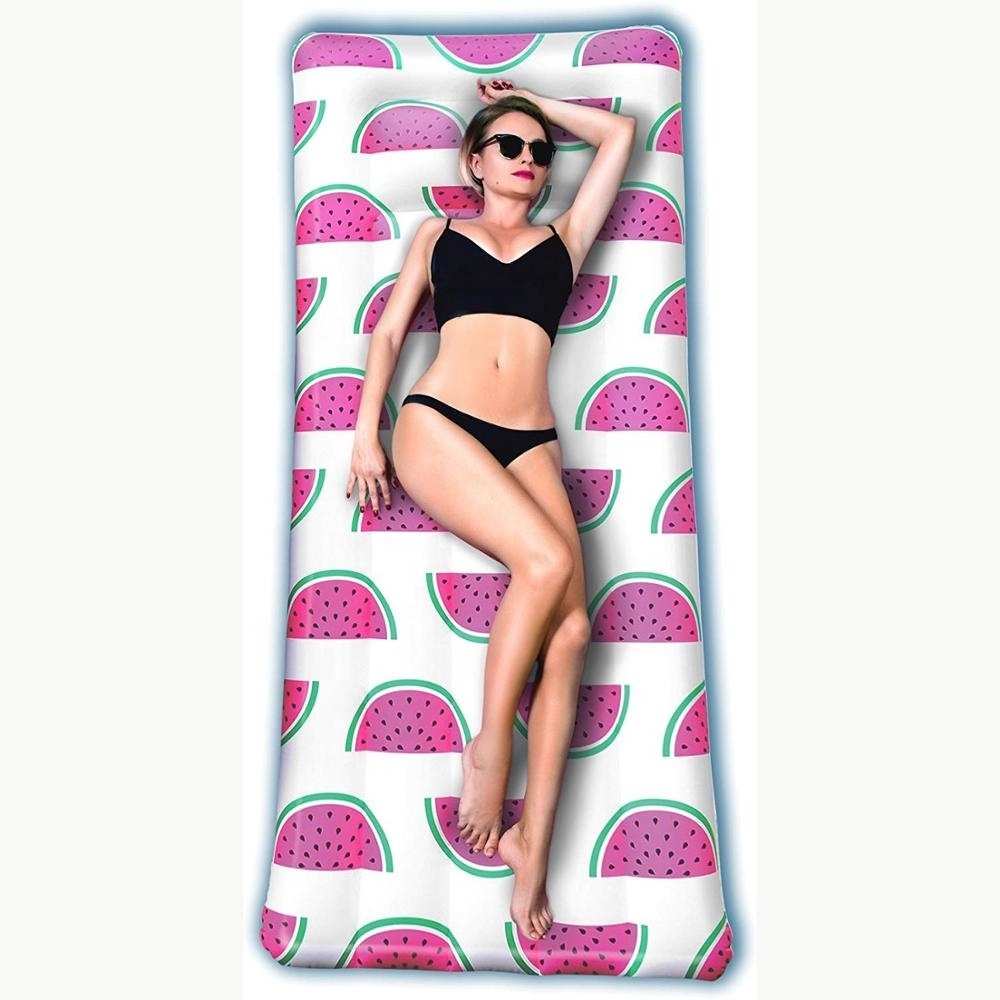 Custom Inflatable Lilo Air Mattress Beach Pool Float Air Bed Watermelon Inflatable Water Mattress