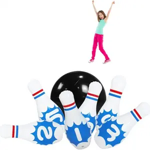 Christmas Birthday Party Games Gifts Inflatable Bowling Set for Kids Adults Kids Education Motor Skills Toys