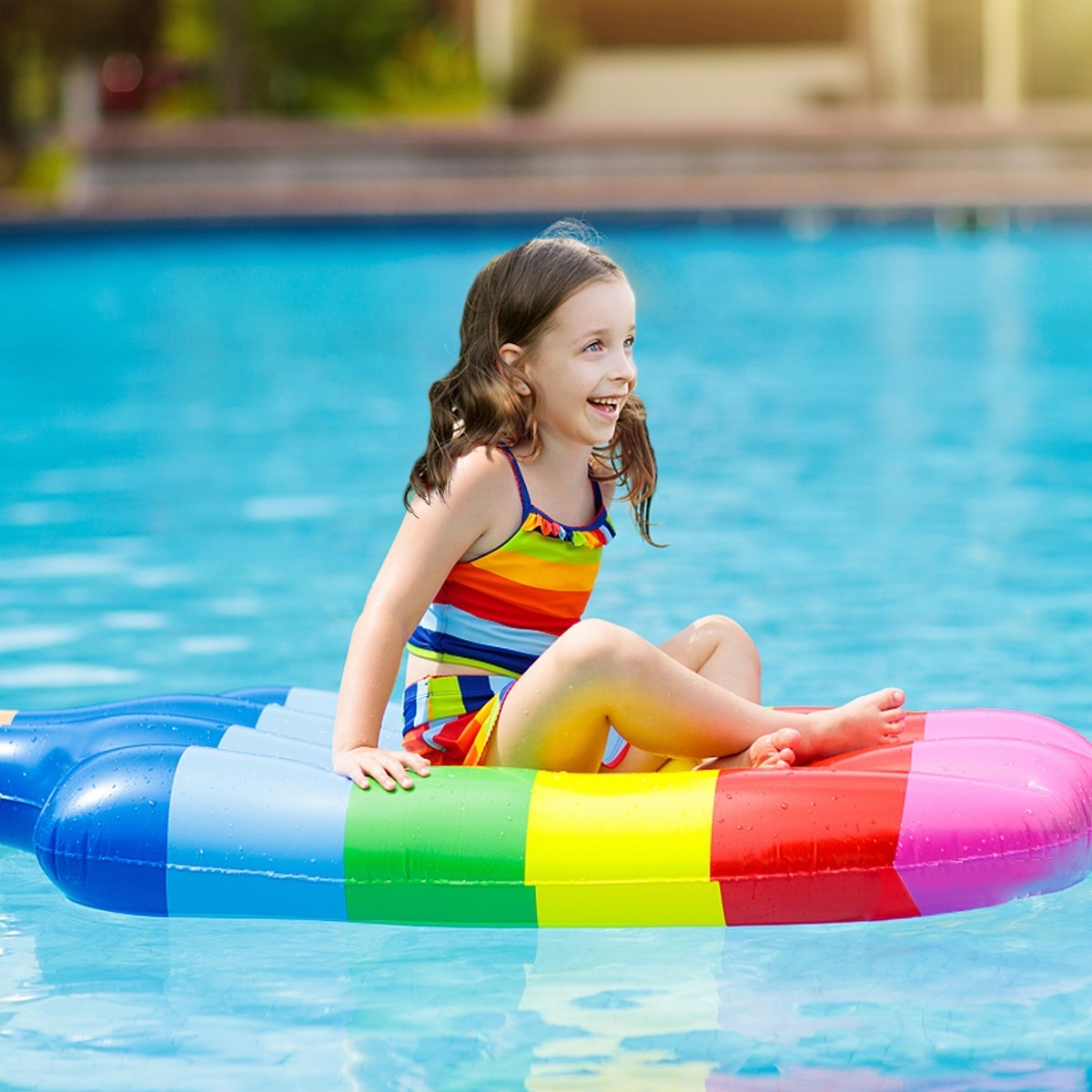 Factory Wholesale Inflatable Popsicle Ride-On Pool Float Pool Raft Lounge Swim Party Toys Kids Adults