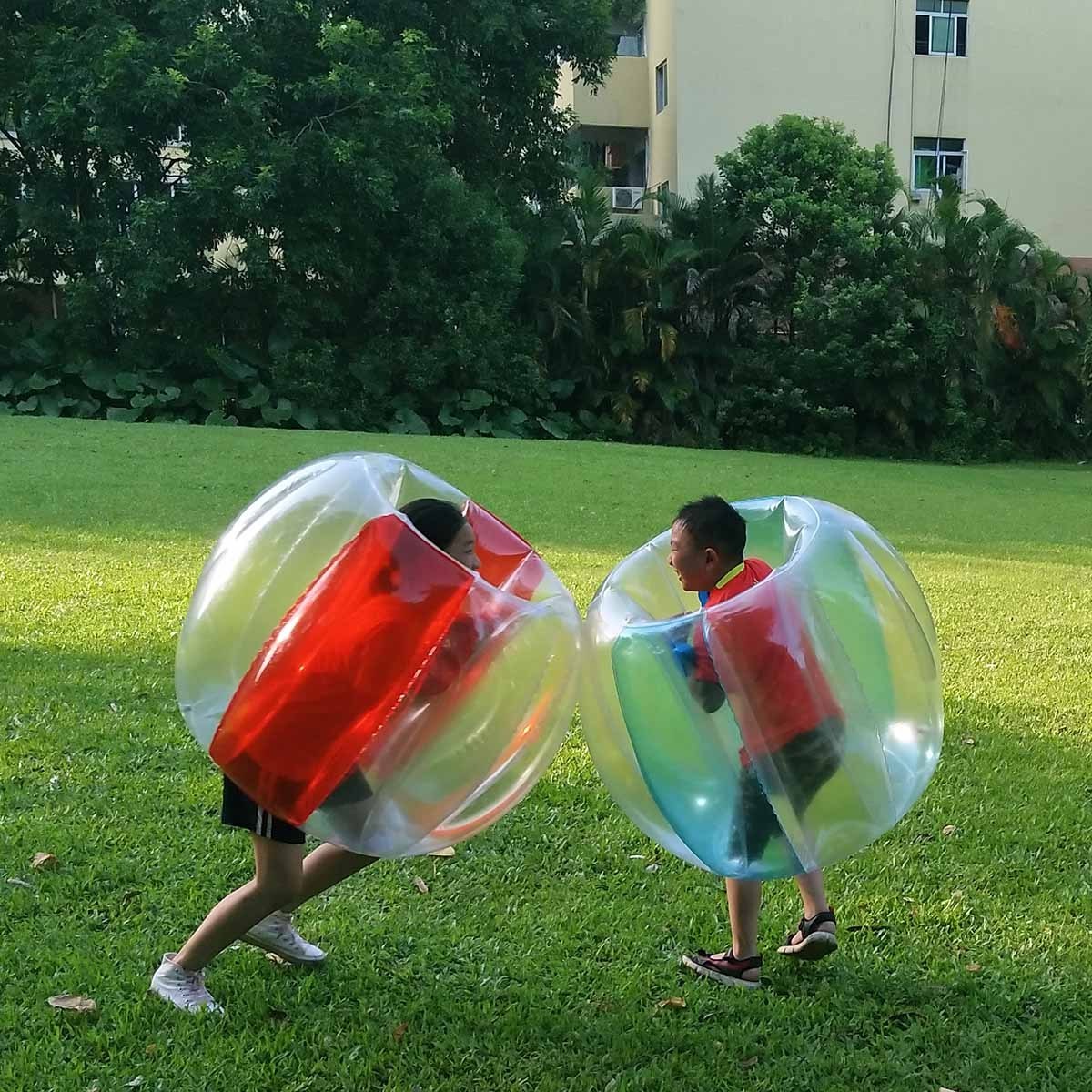 90cm diameter PVC inflatable bumper ball for sale human sized soccer bubble ball outdoor play inflatable toy ball