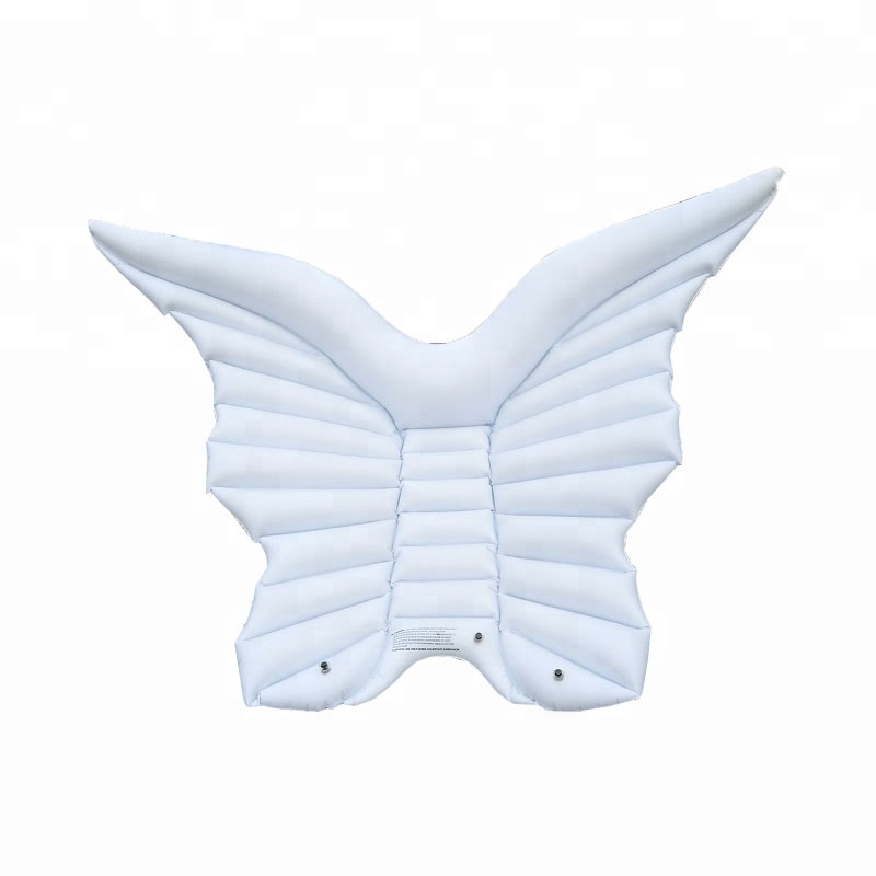 Factory wholesale cheap golden inflatable wing angel pool float inflatable large swimming pool toys float