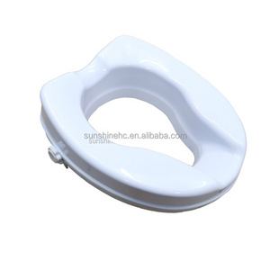 Plastic Toilet Seat Raiser with Lock for Elderly Disabled People Raised Toilet Seat without Lid BA350/352/354