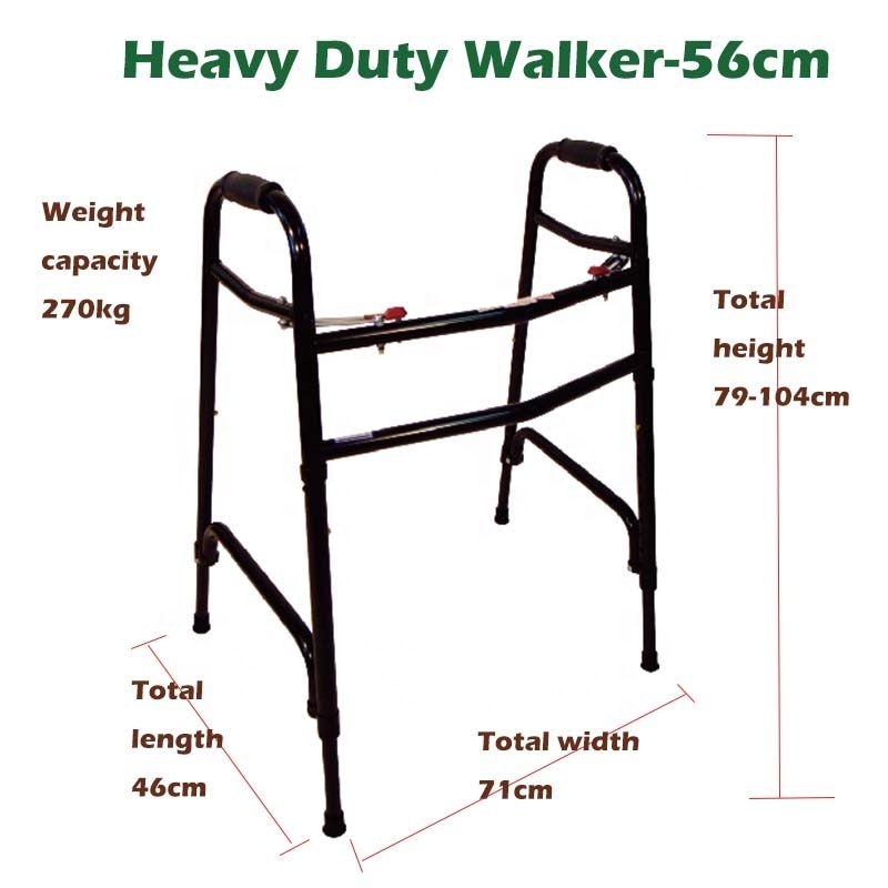 Sunshine WA213 Heavy Duty Walker Height Adjustable 4 legs Walking Frame Adults Walker For Elderly People