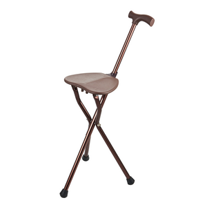 CA239 Walking Stick Chair Aluminum Light Weight Cane Chair Aluminum Foldable Cane Chair Walking Cane With Seat