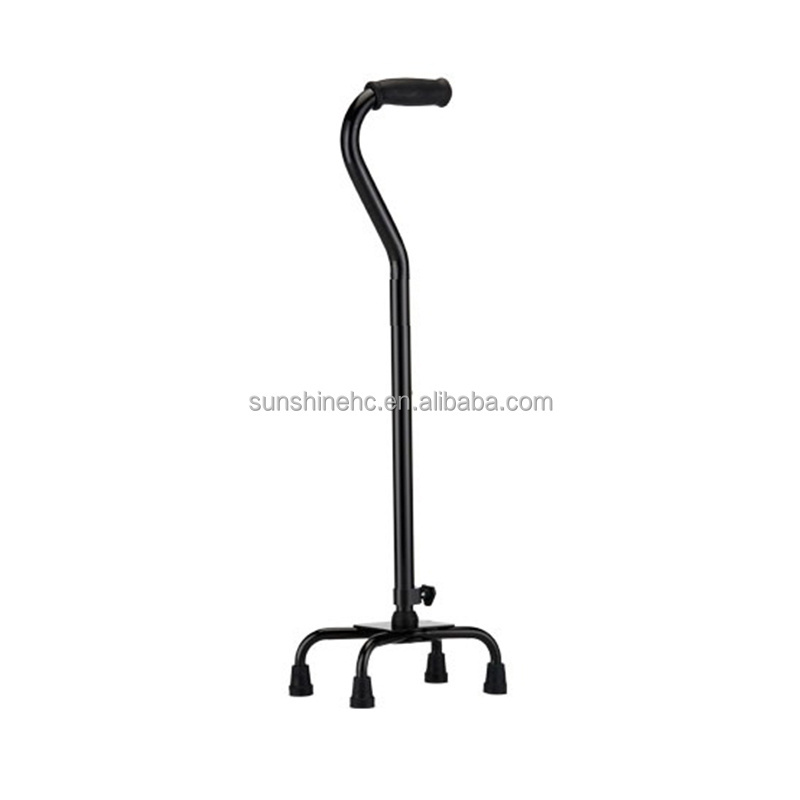 Height Adjustable Walking Canes Heavy Duty Walking Sticks Bariatric Quad Cane for Elderly Adults CA220