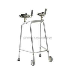 Disabled Aluminum 4-leg Walker With Forearm Platform Armrest Forearm Walker WA219