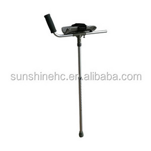 CR214 Lightweight Aluminum Arm Rest Pad Walking Cane Forearm Platform Walker Crutch Attachment