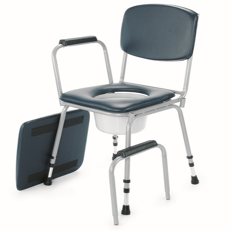 Homecare Aluminum Toilet Chair With Adjustable And Extra Wide For Elderly Commode BA324