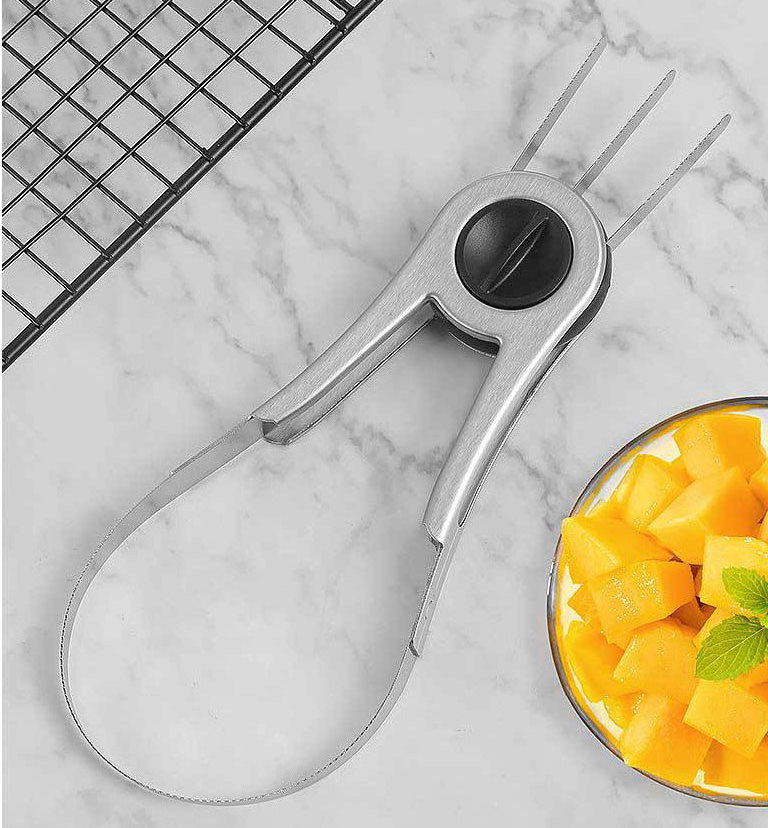 2024 Smart Kitchen Tools Fruit Peeler Cutter Divider Knife Watermelon Avocado Mango Slicer