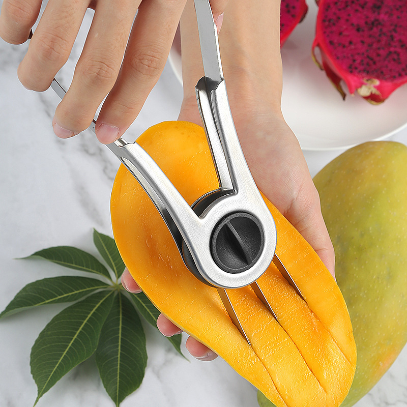 2024 Smart Kitchen Tools Fruit Peeler Cutter Divider Knife Watermelon Avocado Mango Slicer