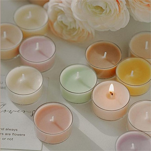 Fragrance Gift Atmosphere Candle Tea Light Set Round Scented Colored Tea Light Candle