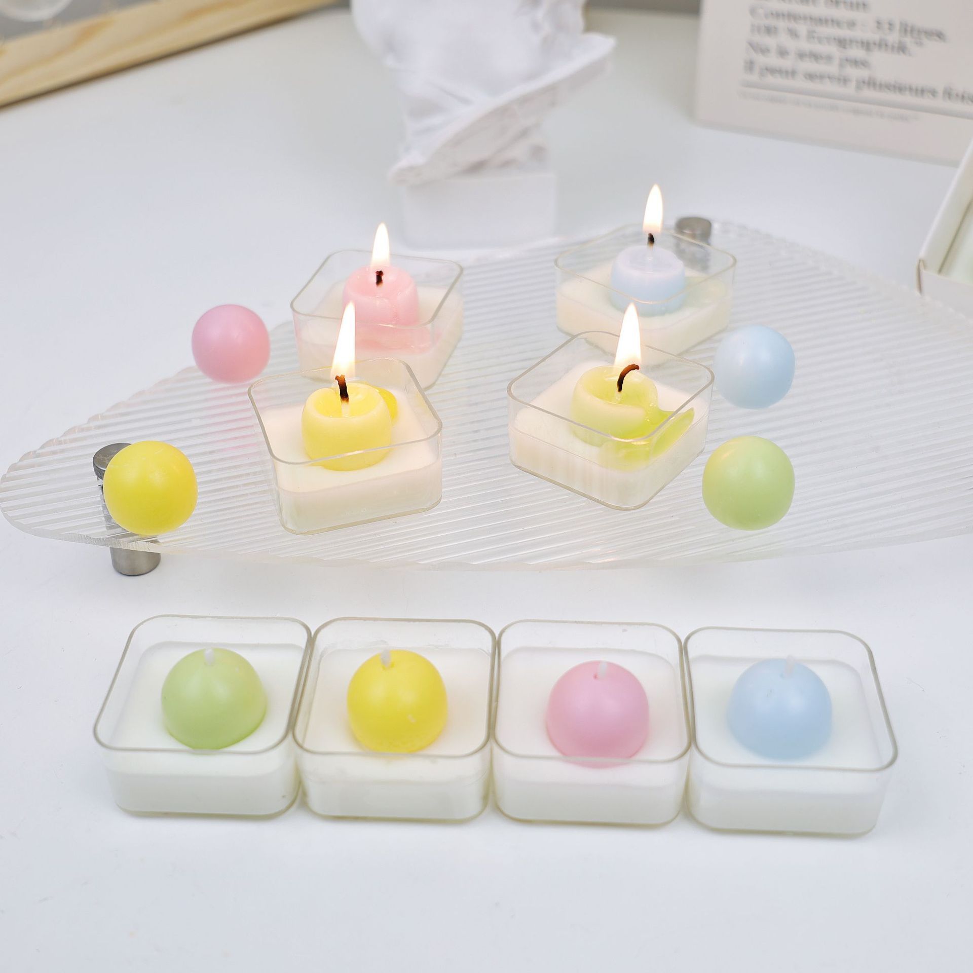 Hot Sale Small Soy Wax Smokeless Natural Beeswax Scented Tealight Candles for Marriage Proposal Home Decoration