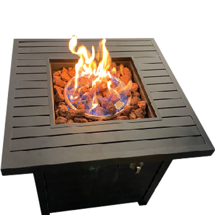 New arrival outdoor 28 inch modern garden furniture BBQ gas fire pit table