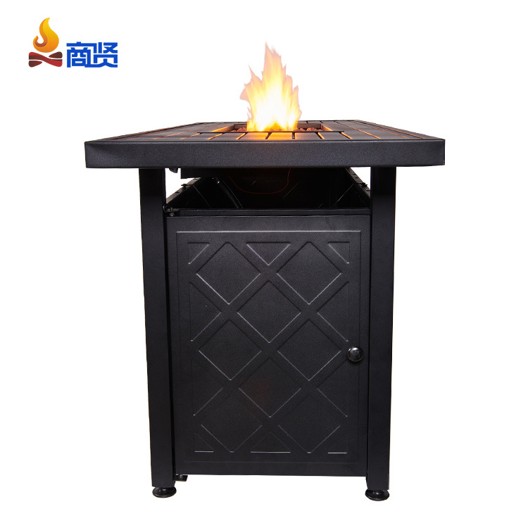 Super Large Rectangle fire pit for camping fire pit dining table gas