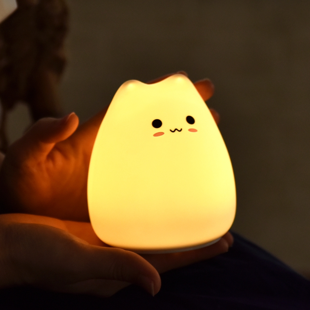 Little cat led cute baby bedroom led nightlight for children