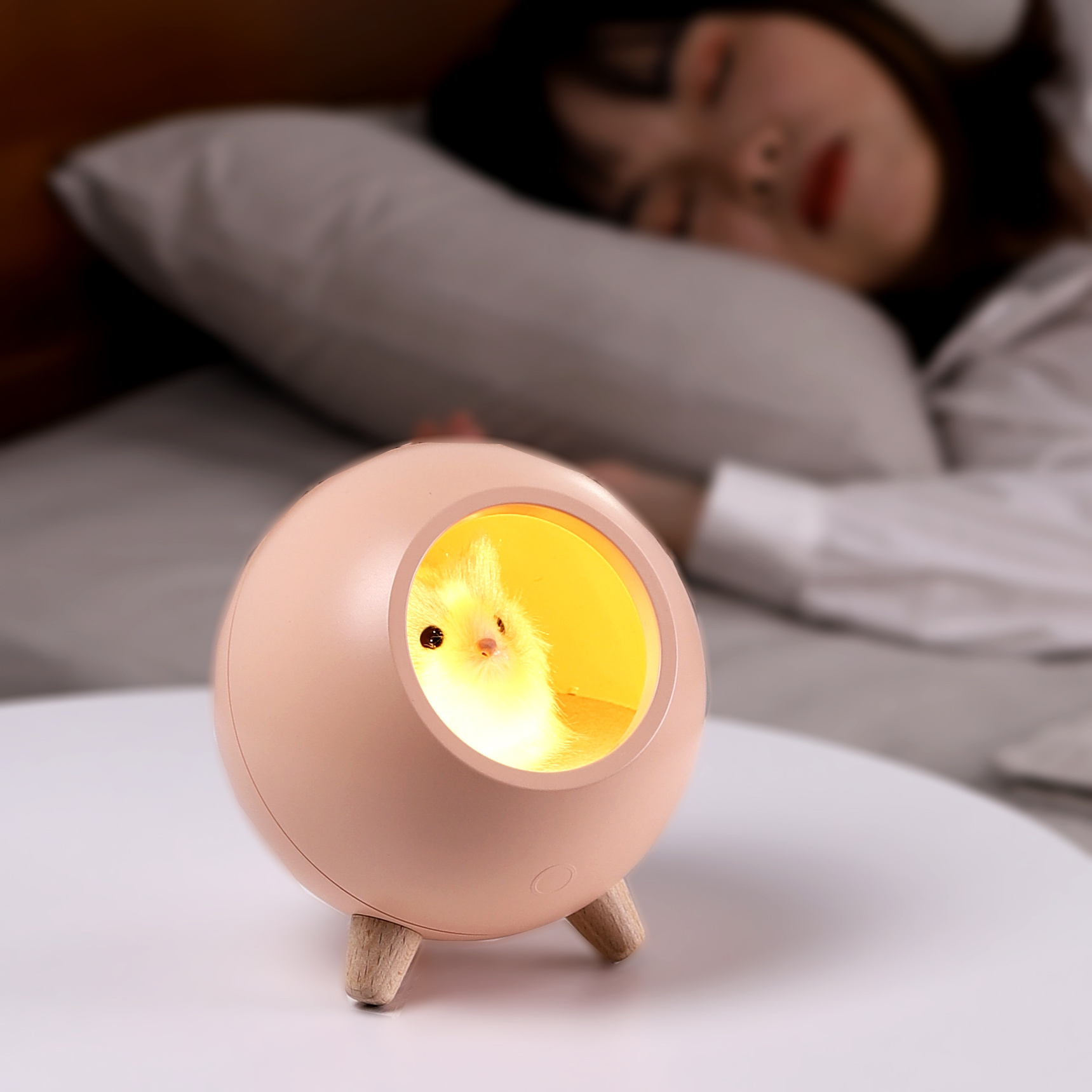 Creative Rechargeable Baby Fancy Bedside Lamp Modern Design Table Decoration USB Lamp