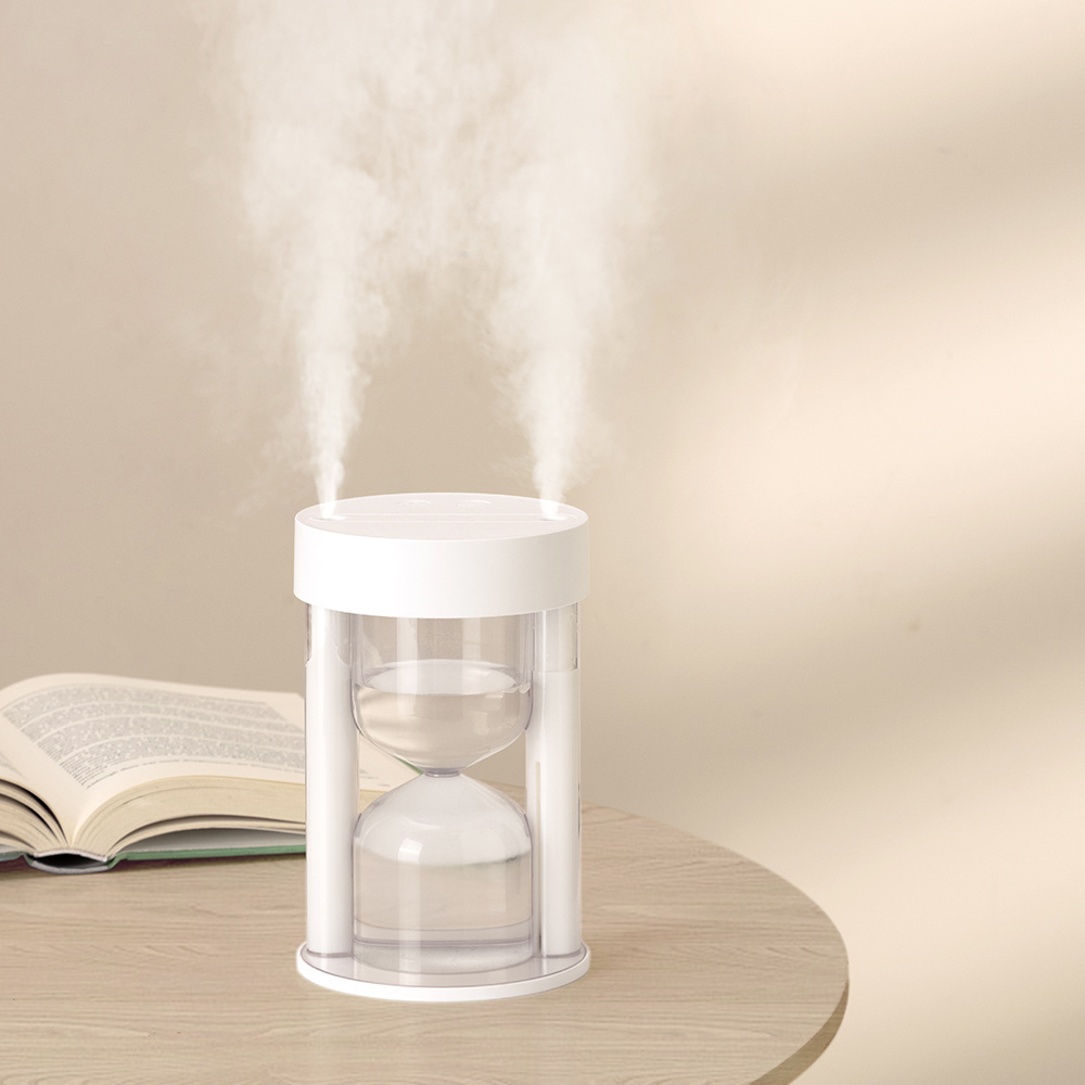 2022 Portable Travel Colorful Double Spray 360Ml Mini USB Ultrasonic Air Humidifier With Night Light