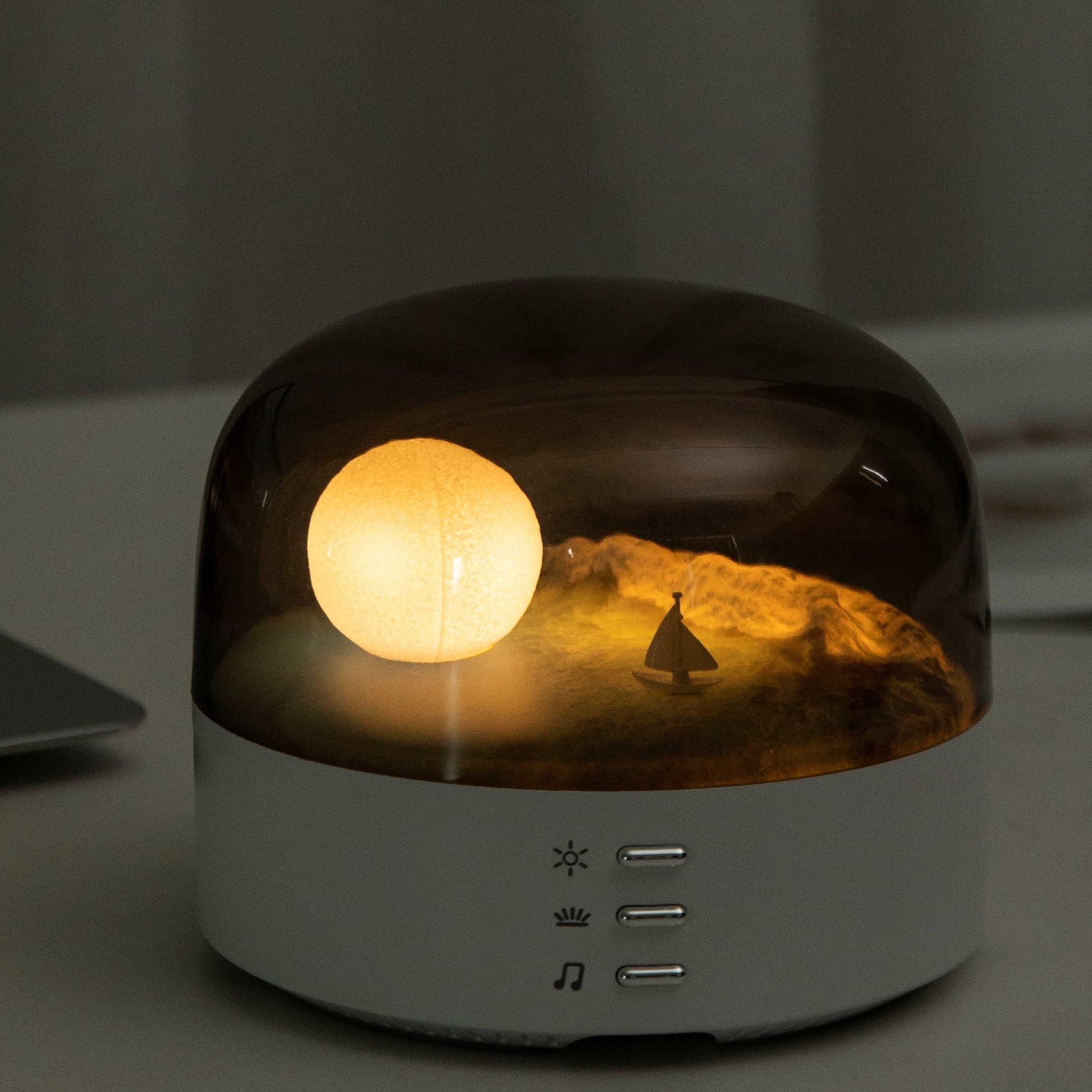 Moon LED Table Lamp - LED Night Light for Home Decoration, Study, Office, and Living Room