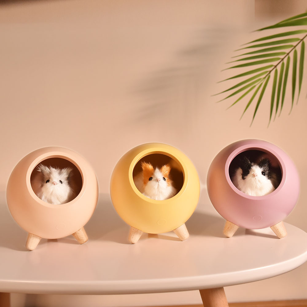 Creative Rechargeable Baby Fancy Bedside Lamp Modern Design Table Decoration USB Lamp