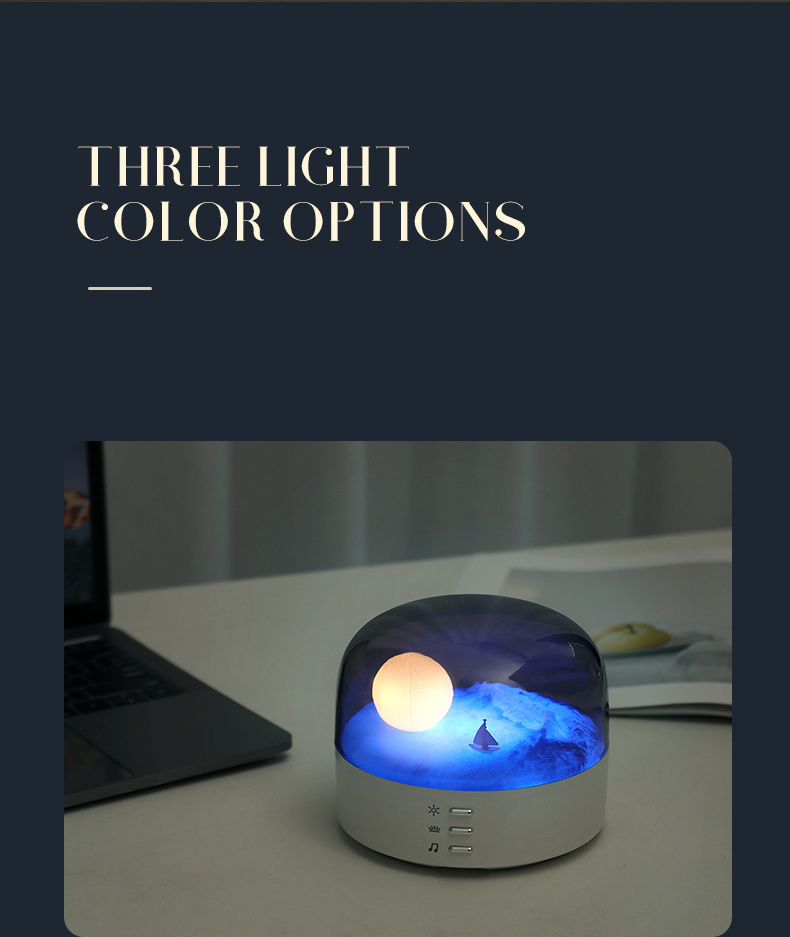 Moon LED Table Lamp - LED Night Light for Home Decoration, Study, Office, and Living Room