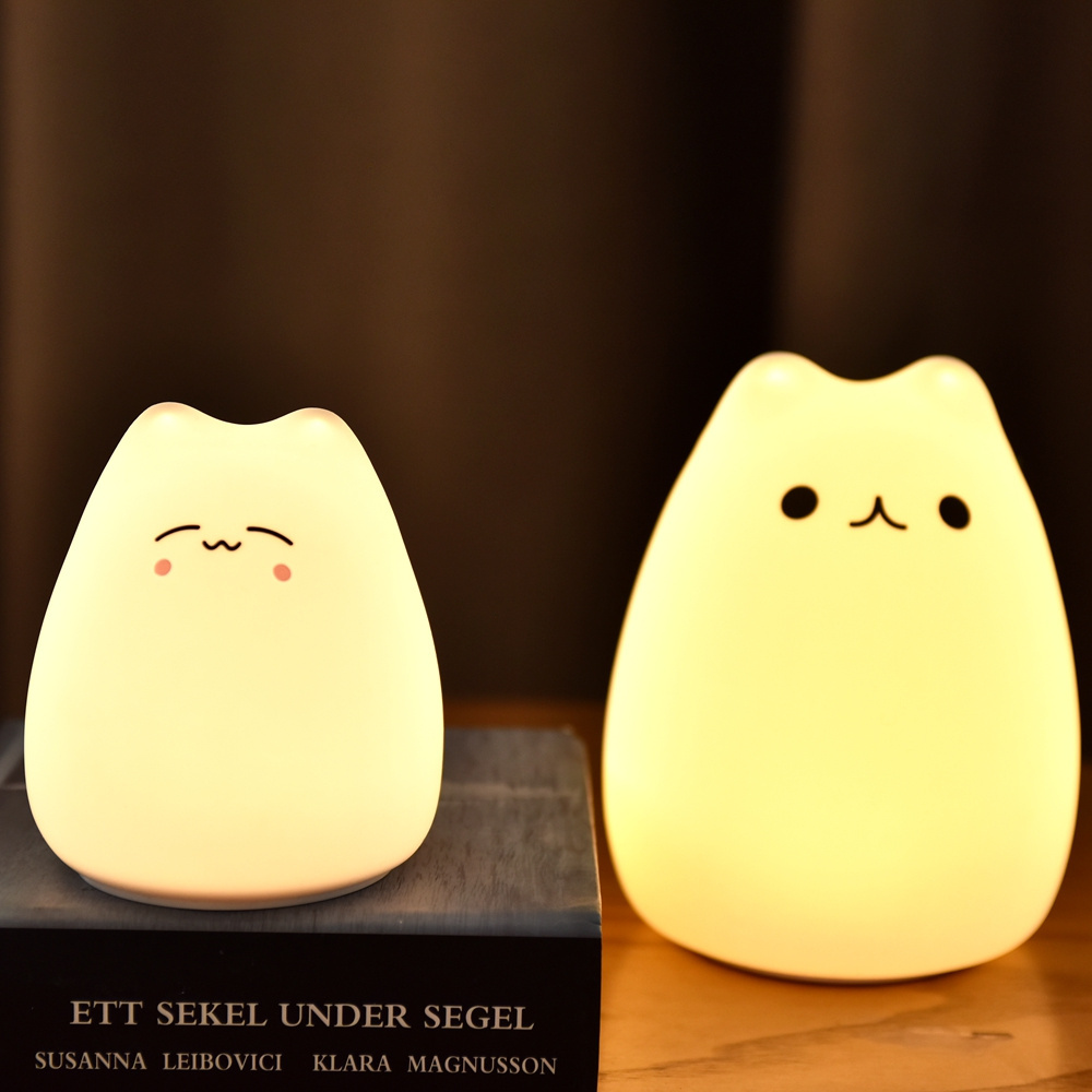 Little cat led cute baby bedroom led nightlight for children