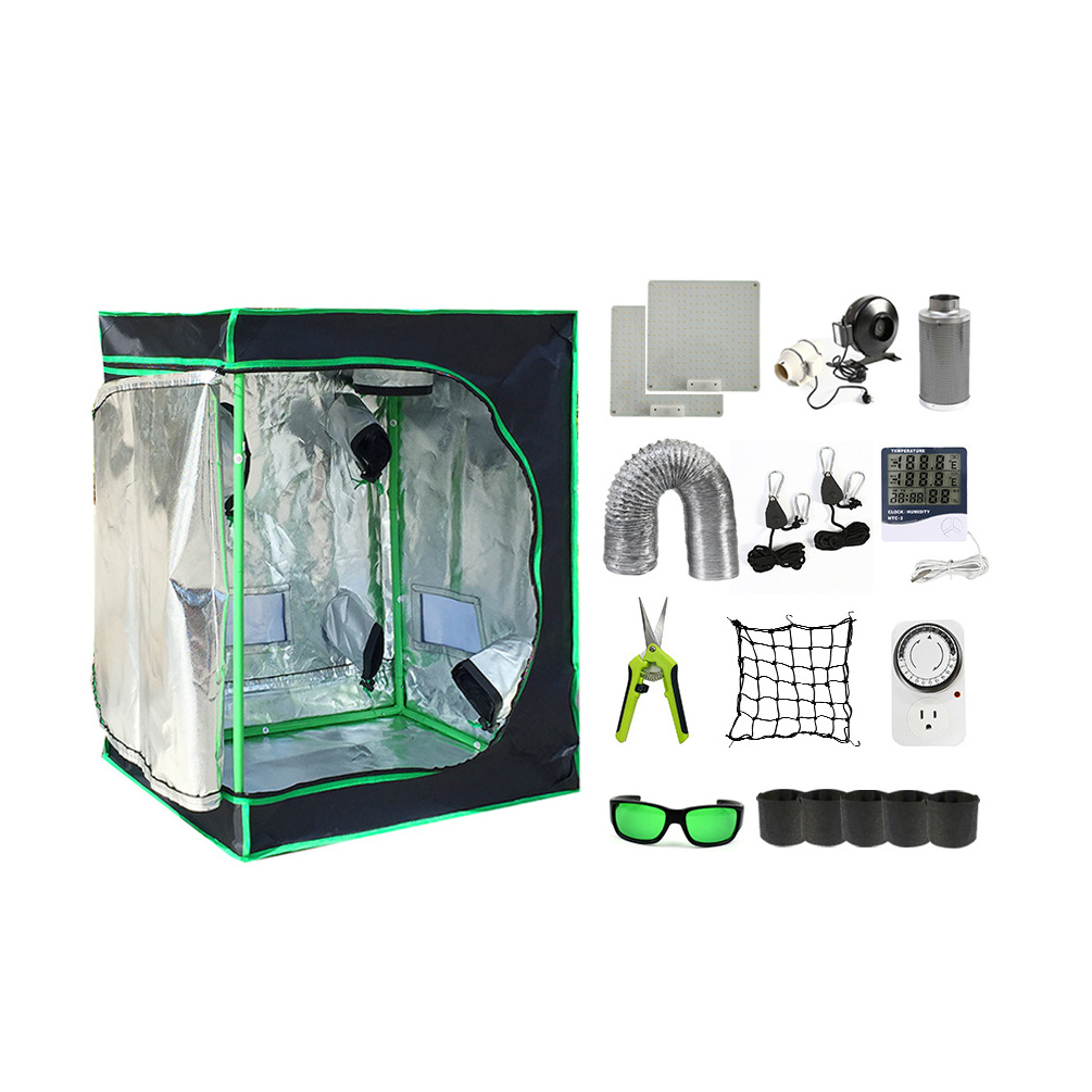 120x60x150 cm Grow Tent Controller Plant Rack Complete Hydroponic Kit Indoor System Mylar Grow Tent Kits