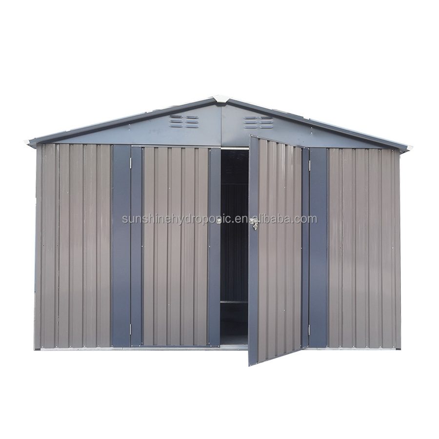 Metal garden shed 6x4 8x4 8x6 10x8 garden easy built flat roof shed garden shed metal