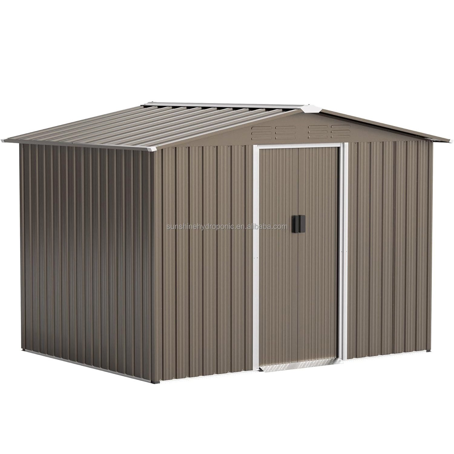 Easily Assembled Customized Size Outdoor Garden Roofed Durable Metal Storage Shed Tool Storage Shed