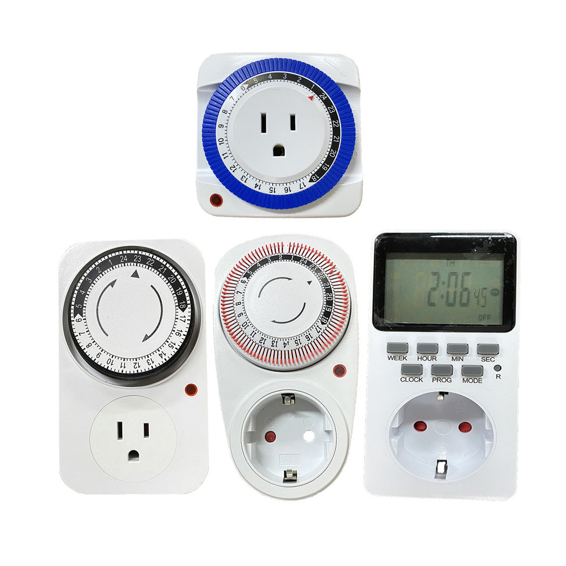 24 Hour Plug-in Mechanical Electrical Outlet Timer Switch Programmable Indoor Sand Timer For Grow Room String Lights Timer