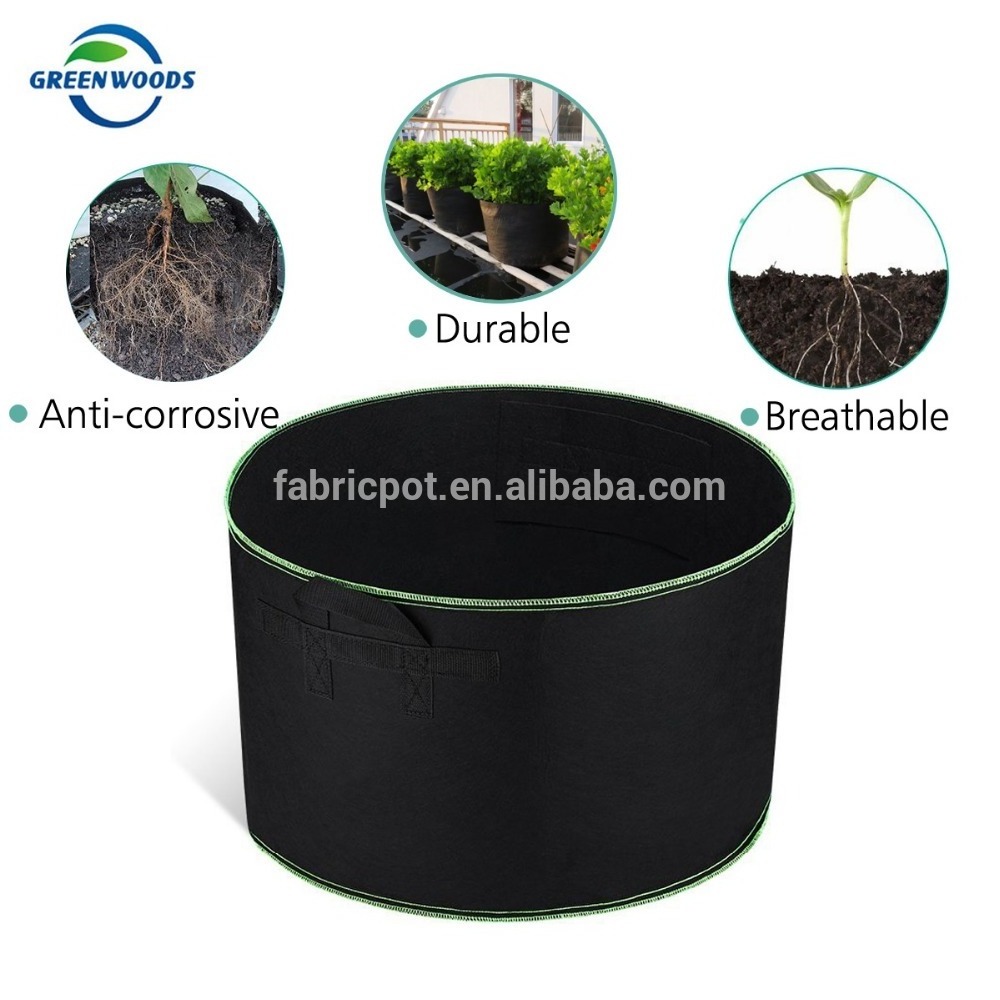 30 Gallon High Quality Growing Fabric Pot Indoor Outdoor Hydroponic Grow Bag Garden Pot for Planting Vegetable Flower