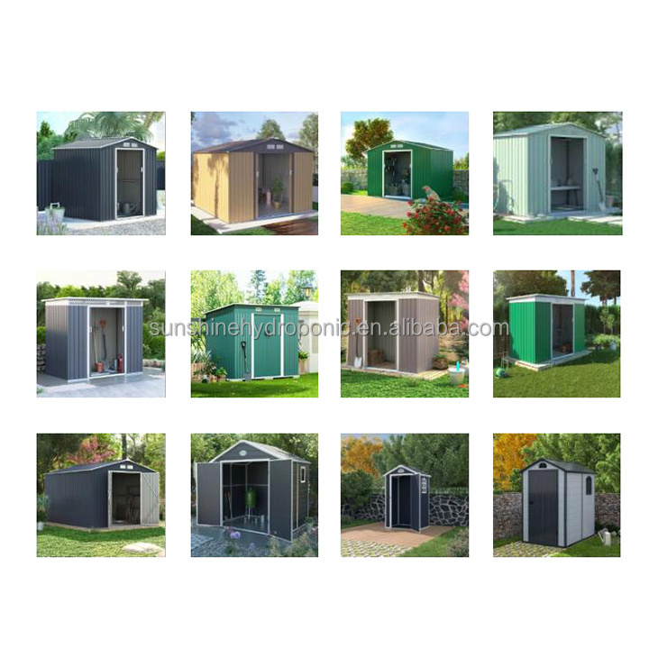 Metal garden shed 6x4 8x4 8x6 10x8 garden easy built flat roof shed garden shed metal