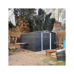 10*12 ft galvanized storage shed black color coal storage shed for power plant