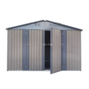 Outdoor Backyard Storage Shed Tool Storage House Sheds 10x10 Galvanized Steel Metal Storage Shed