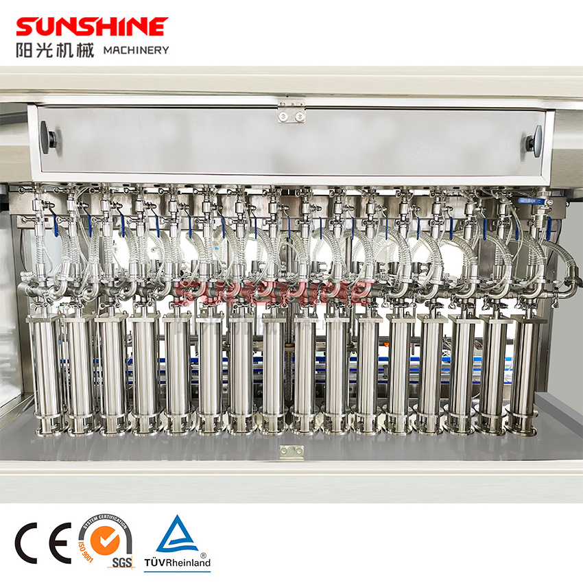 Automatic 4-20 nozzles liquid soap hand wash liquid shampoo spray bottle liquid filler filling machines