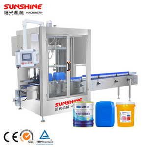 High speed Automatic aluminum can 5 gallon pail drum IBC liquid weight weigher filler filling machine