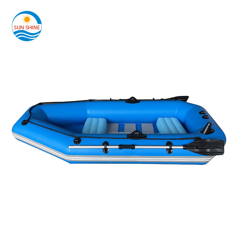 Factory wholesale portable hypalon catamaran air fishing raft inflatable fishing  boat