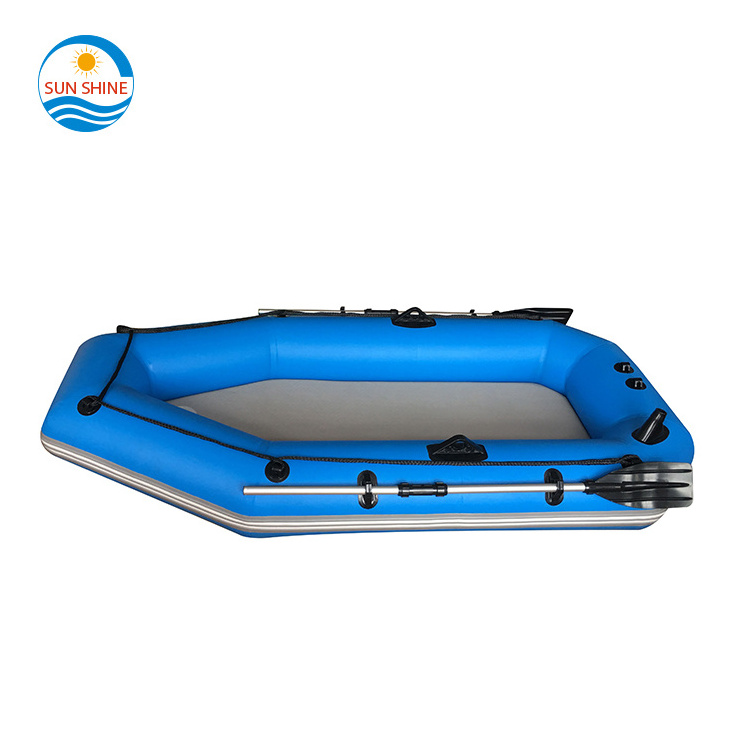 Factory wholesale portable hypalon catamaran air fishing raft inflatable fishing  boat