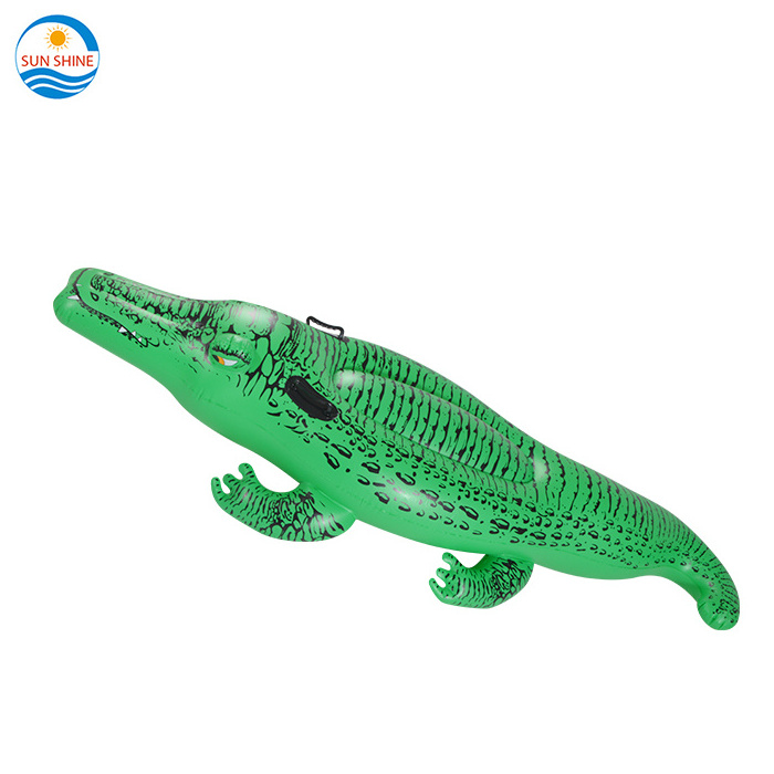 Summer fun pvc blow up inflatable crocodile pool toy pool float / inflatable crocodile water pool ride on