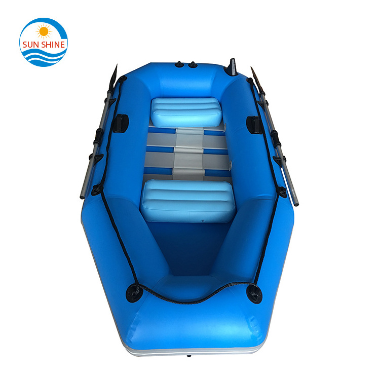 Factory wholesale portable hypalon catamaran air fishing raft inflatable fishing  boat