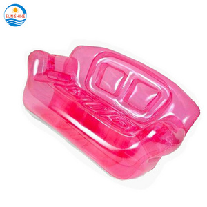 Wholesale indoor/outdoor adult kids Pvc bedroom furniture portable double seat air inflatable pink sofa