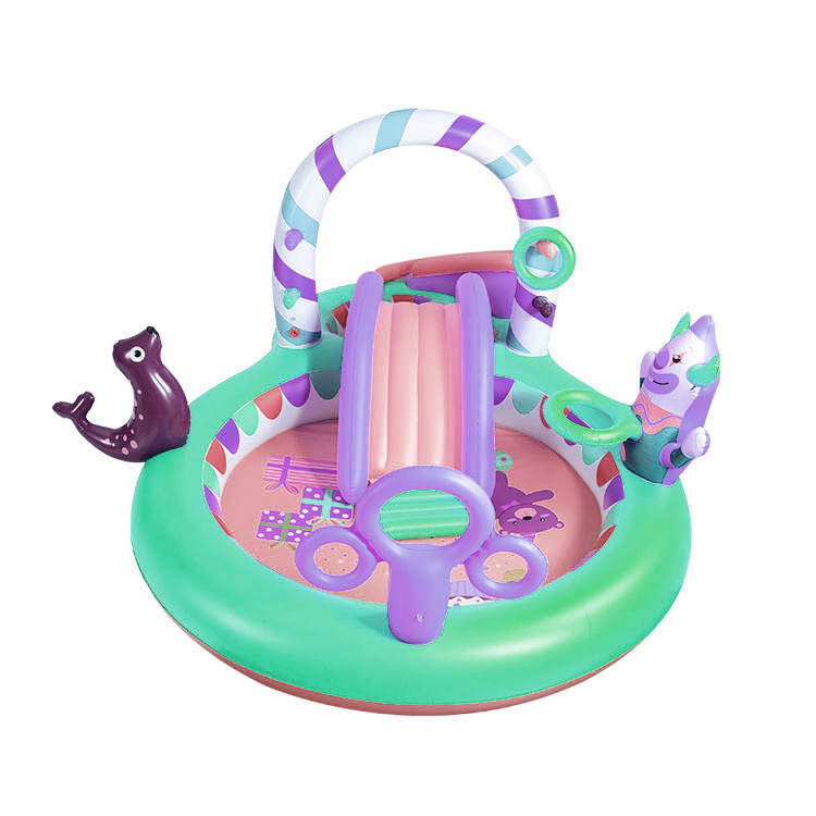 Circus Play Center pool outdoor Water Park Inflatable Slides splash pool swimming pool kids