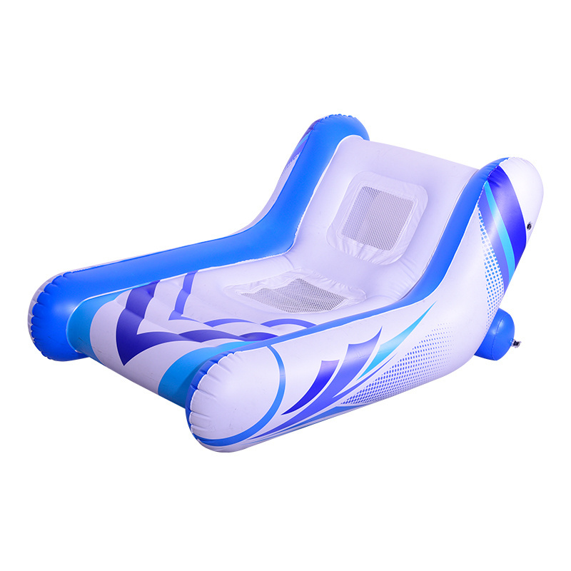 New Product PVC Inflatable Pool Float Chair Adult Recliner Lounger for Water Outdoor Beach Inflatable Float