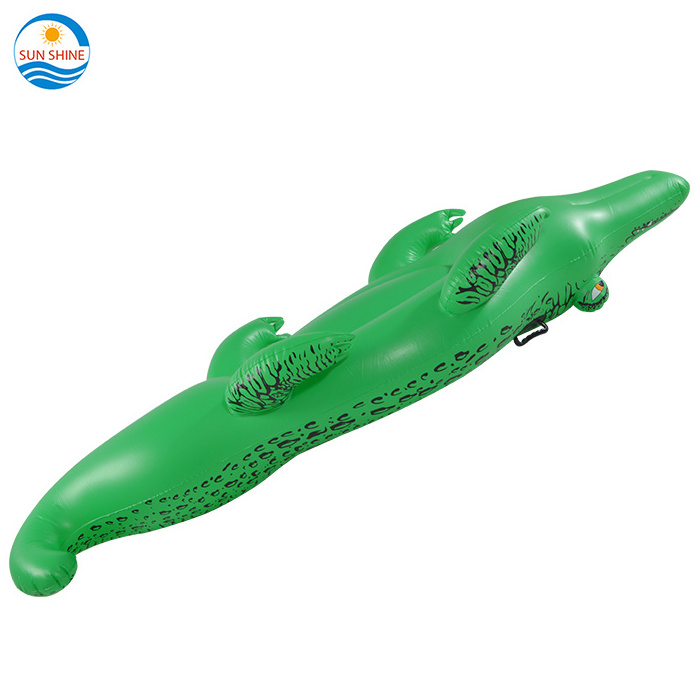 Summer fun pvc blow up inflatable crocodile pool toy pool float / inflatable crocodile water pool ride on