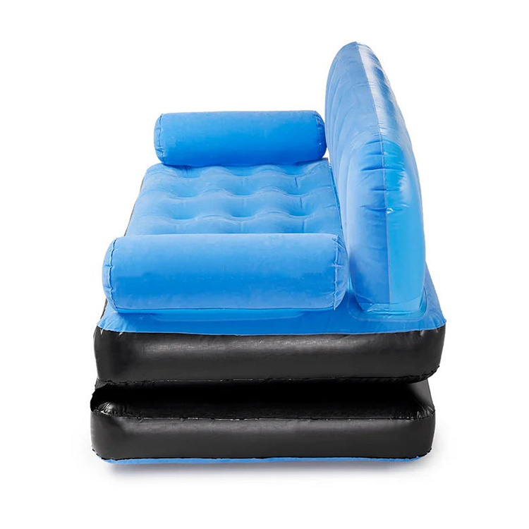 Plastic Inflatable Couch Custom Multifunctional Couch Inflatable Air Sofa Bed Heavy-duty Plastic ...