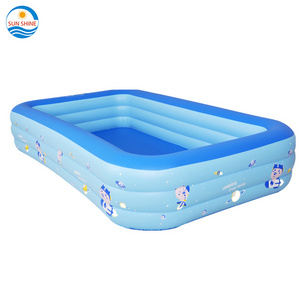 customized suitable for kid children adult indoor outdoor large big plastic pvc playground swimming inflatable pool 4m